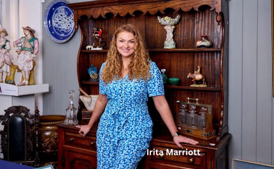 Irita Marriott, an expert in antiques and a BBC auctioneer